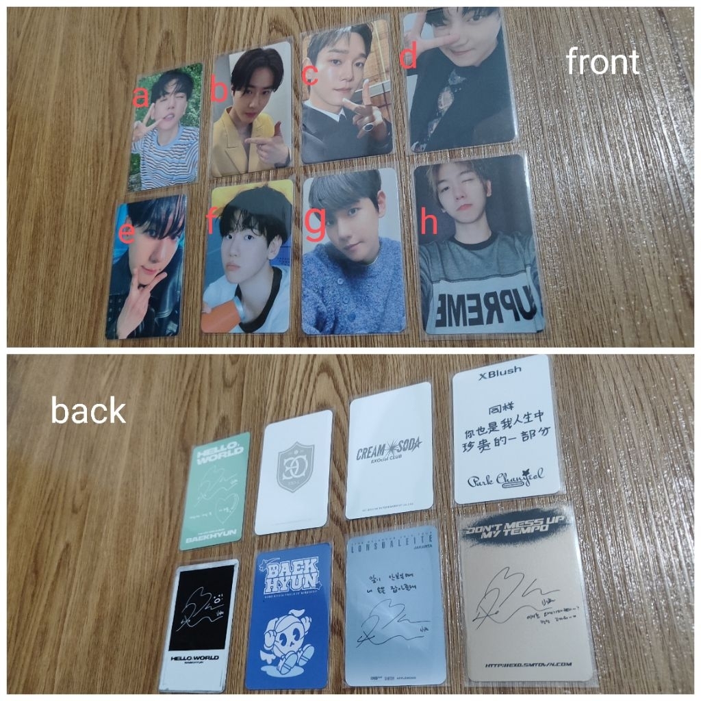PC PHOTOCARD EXO OFFICIAL PC BAEKHYUN EXO