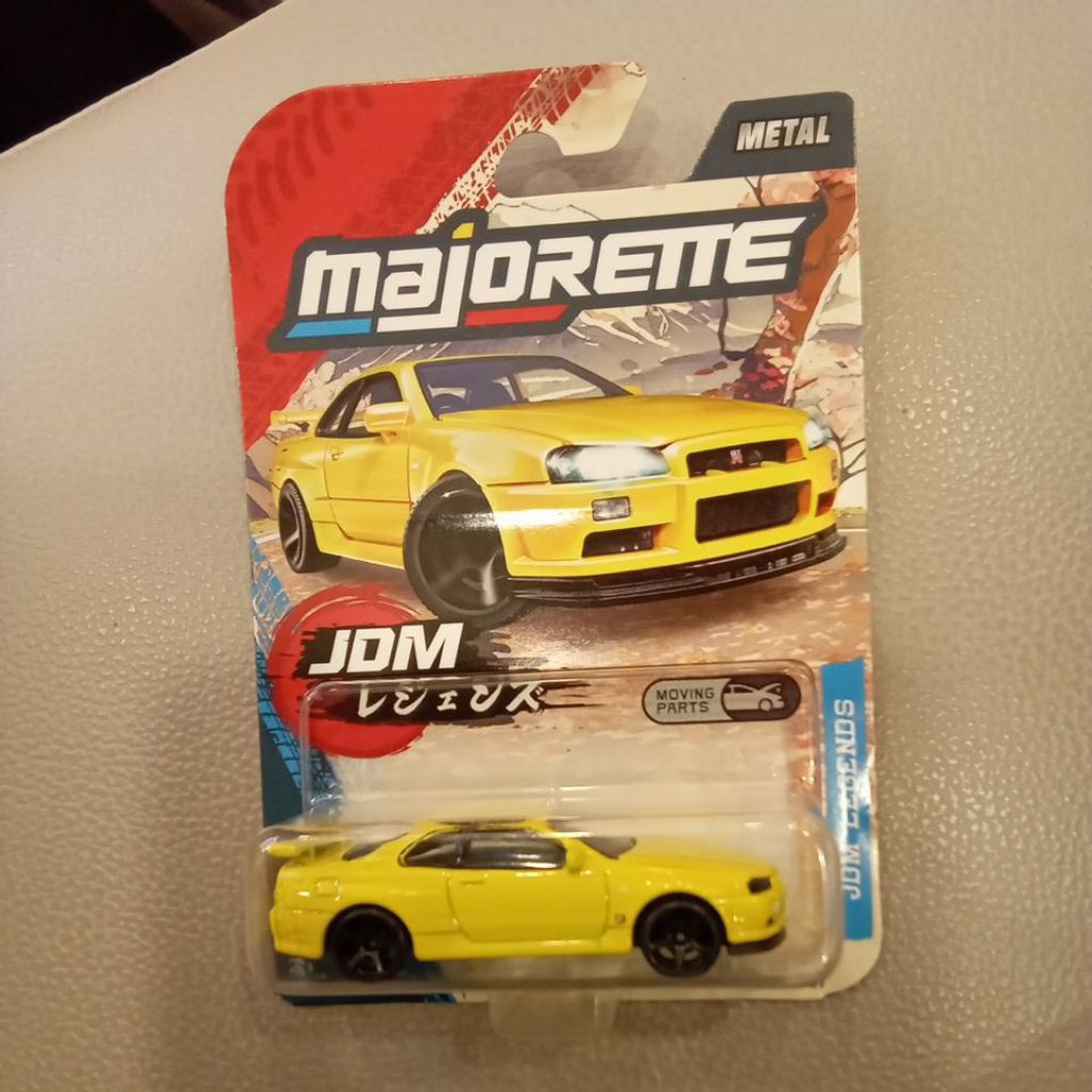 nissan skyline gt-r (r34) majorette legends jdm