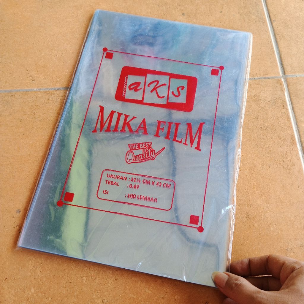 

1 Pak Plastik Mika Jilid Bening Isi 100 Lembar ( Tebal 0.7 )