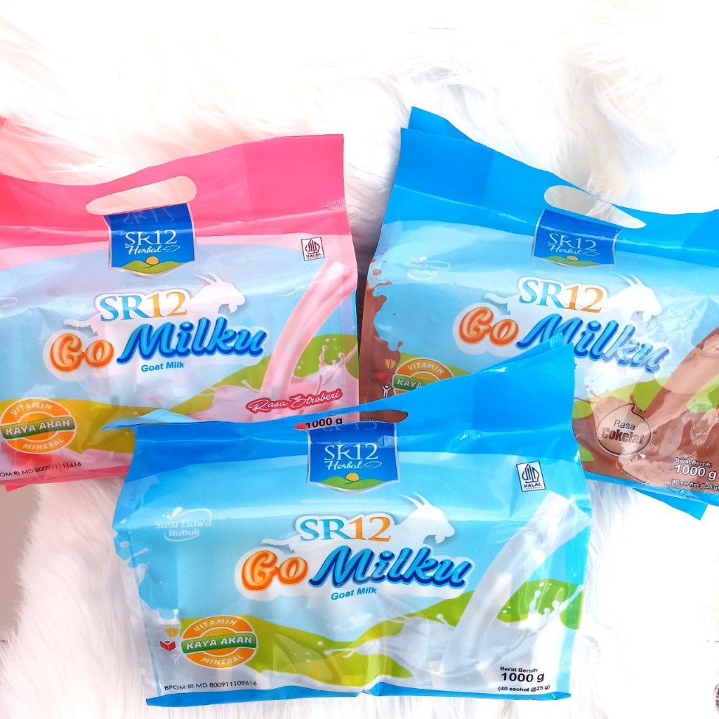 

Susu Kambing Etawa Go Milku Pouch SR12 40 Sachet Netto 1000 Gram