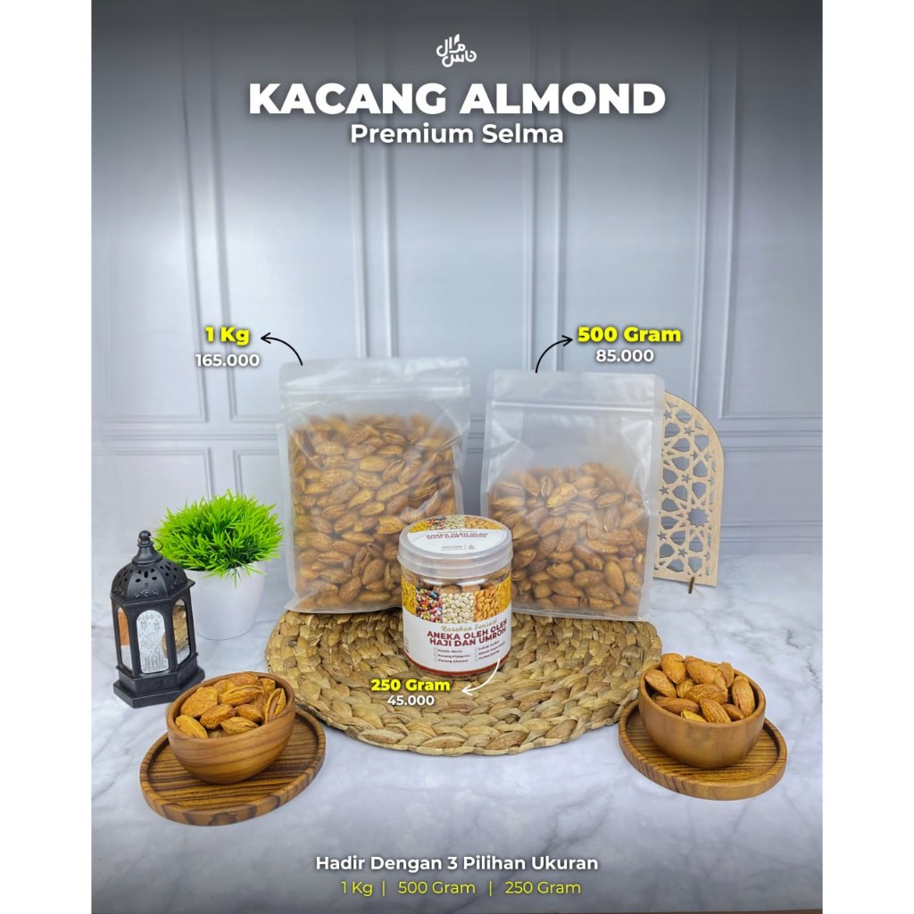 

Kacang Almond Butter Milk Camilan Sehat, Renyah & Gurih Packaging Food Grade