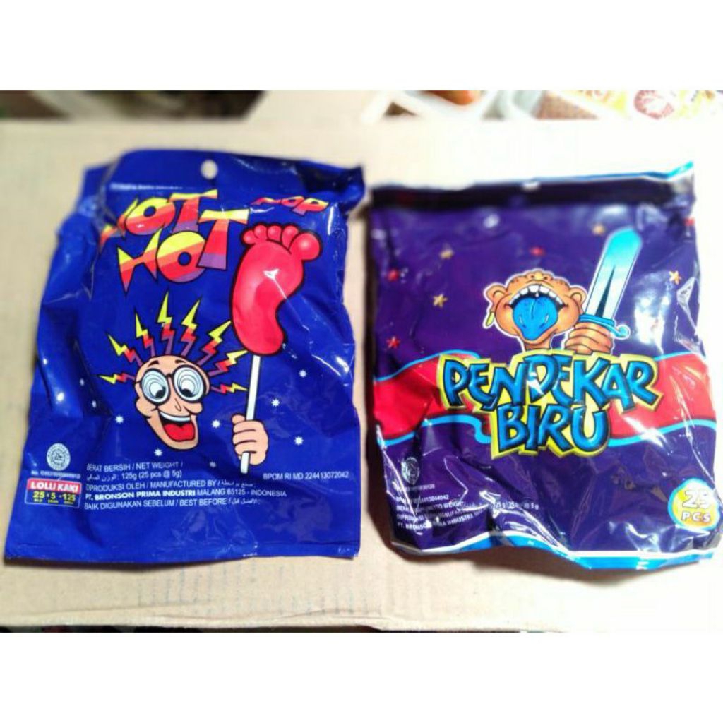 

Permen Hot Pop & Pendekar Biru Isi 25pcs