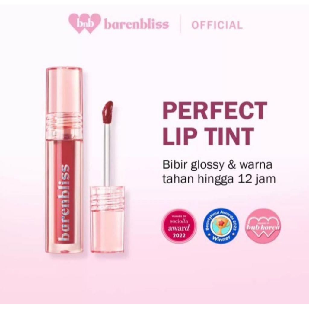 BnB Barenbliss Peach Makes Perfect Lip Tint 01 Paradise Found