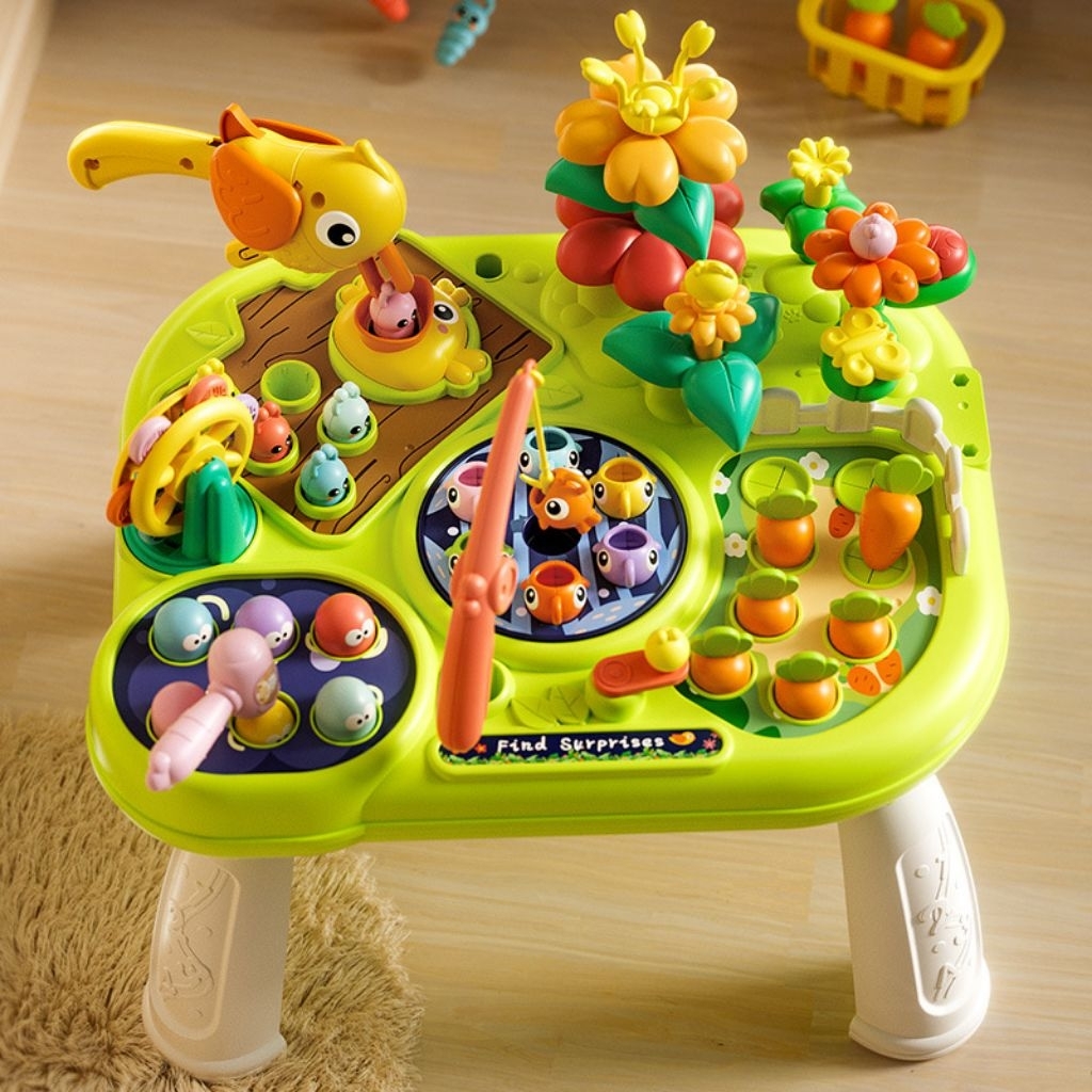 FARM AMUSEMENT PARK GAME TABLE Early Education Mainan Edukasi Montessori Anak Bayi Balita Sensorik M
