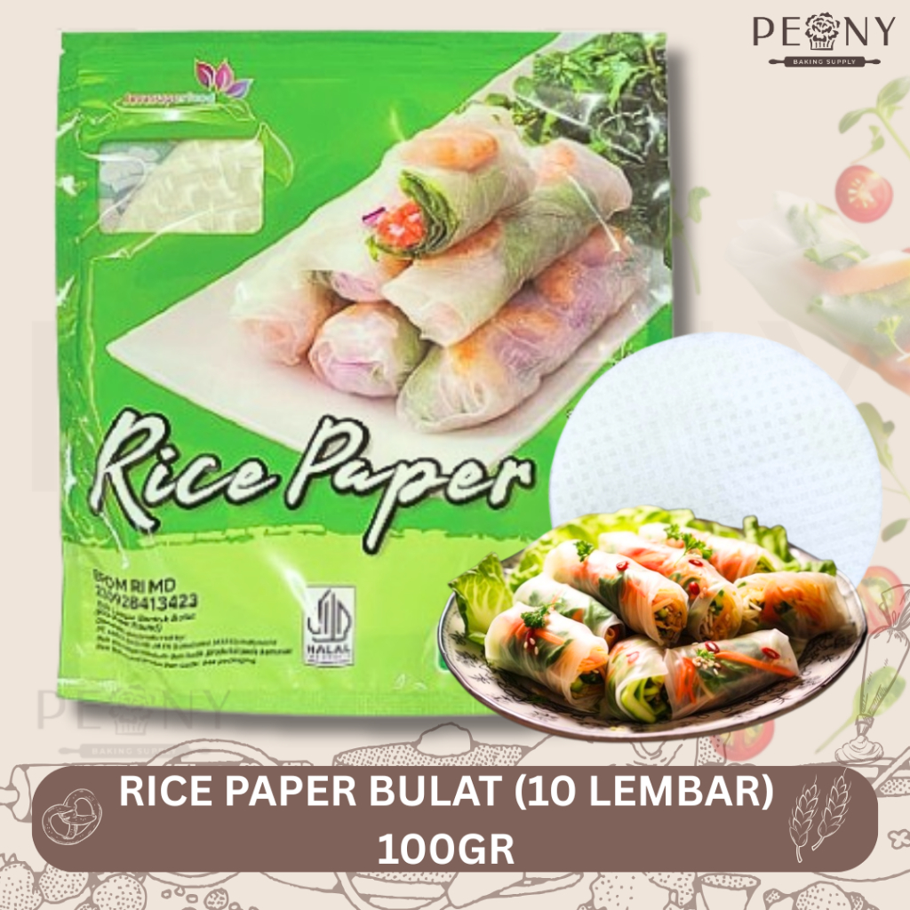 

RICE PAPER KOTAK (ISI 10 LEMBAR ) 100GR