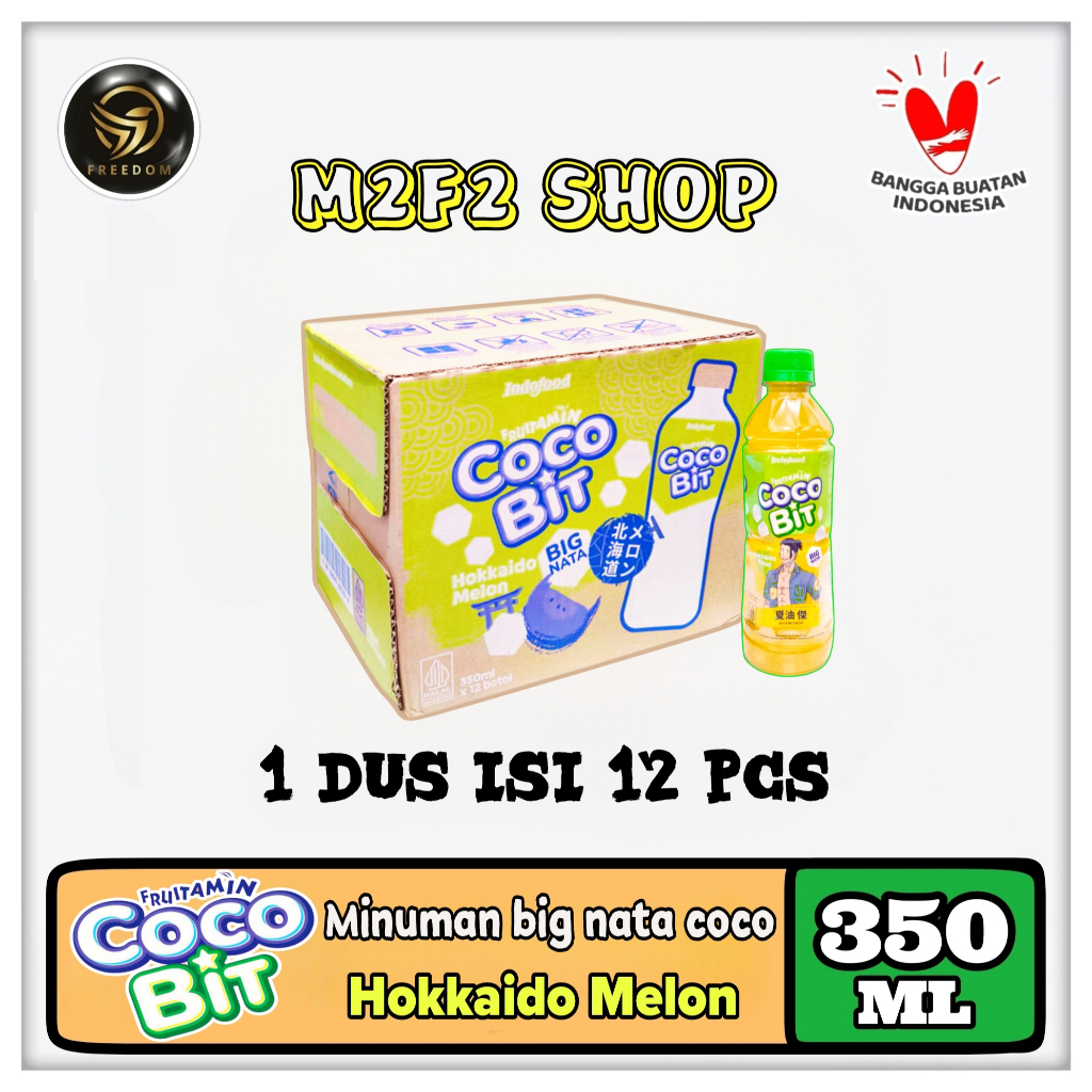 

Fruitamin Minuman Cocobit Big Nata De Coco Hokkaido Melon Botol Pet - 350 ml (Kemasan Karton)