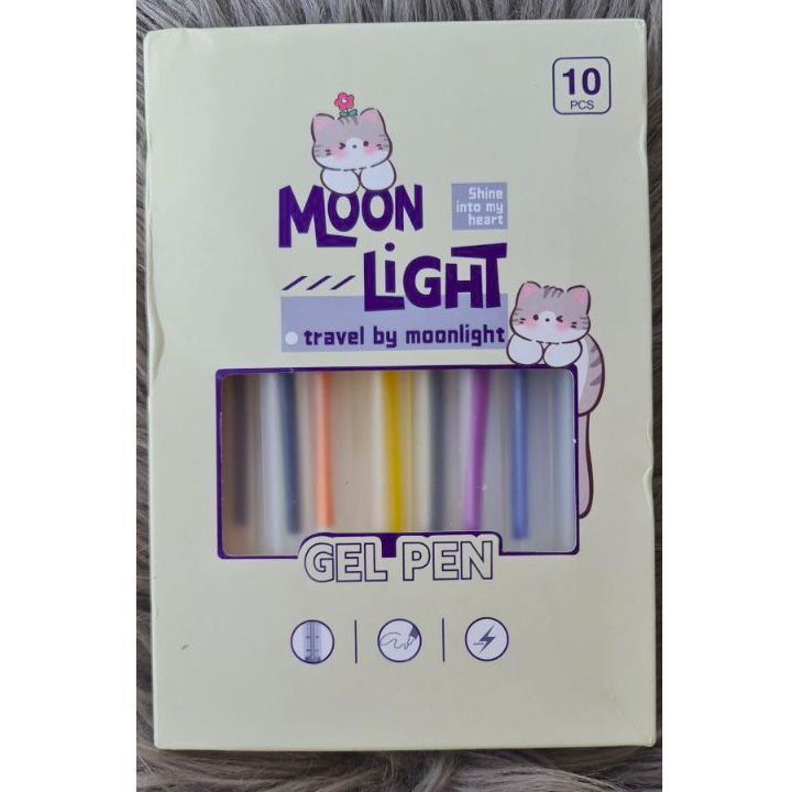 

1 SET 10PCS COLOR GEL PEN 10 WARNA 0.50MM I PULPEN GEL WARNA WARNI 0.50MM I pena Warna I pulpen Warna