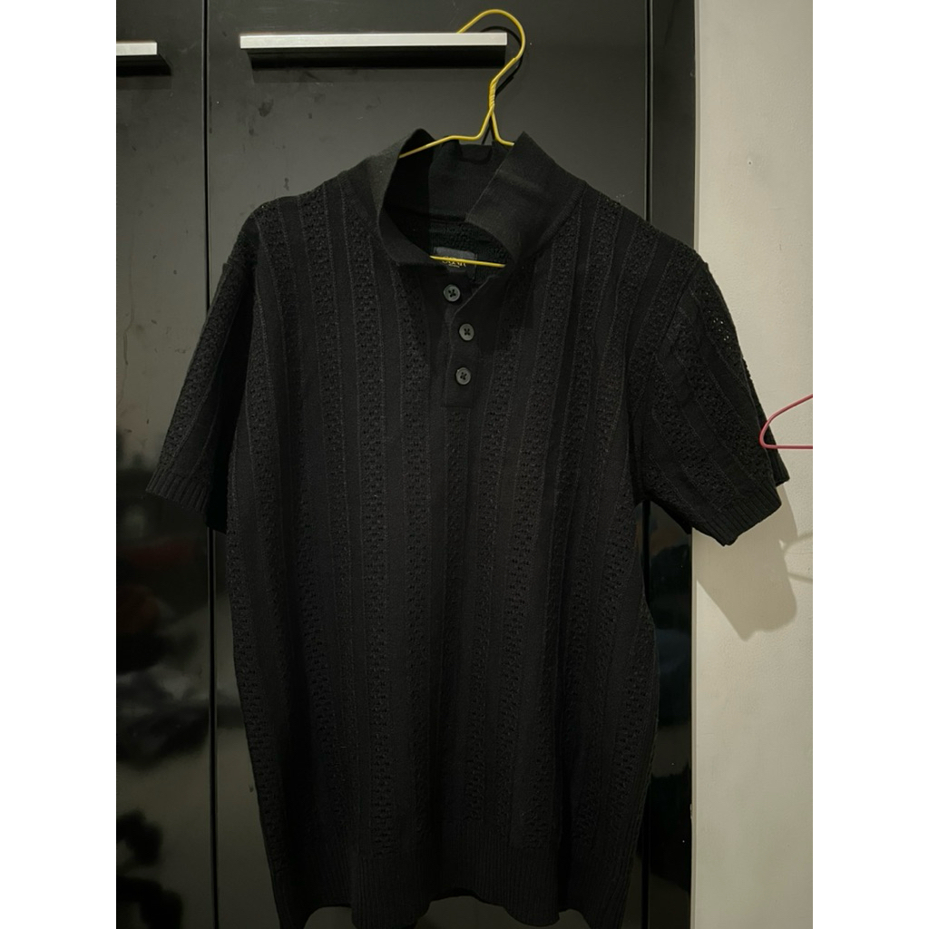 SIGNORE Polo Knit Black