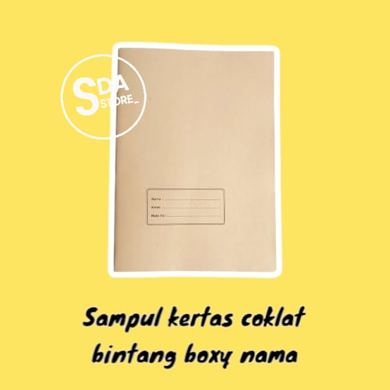 

SAMPUL KERTAS COKLAT BINTANG BOXY/KWARTO NAMA