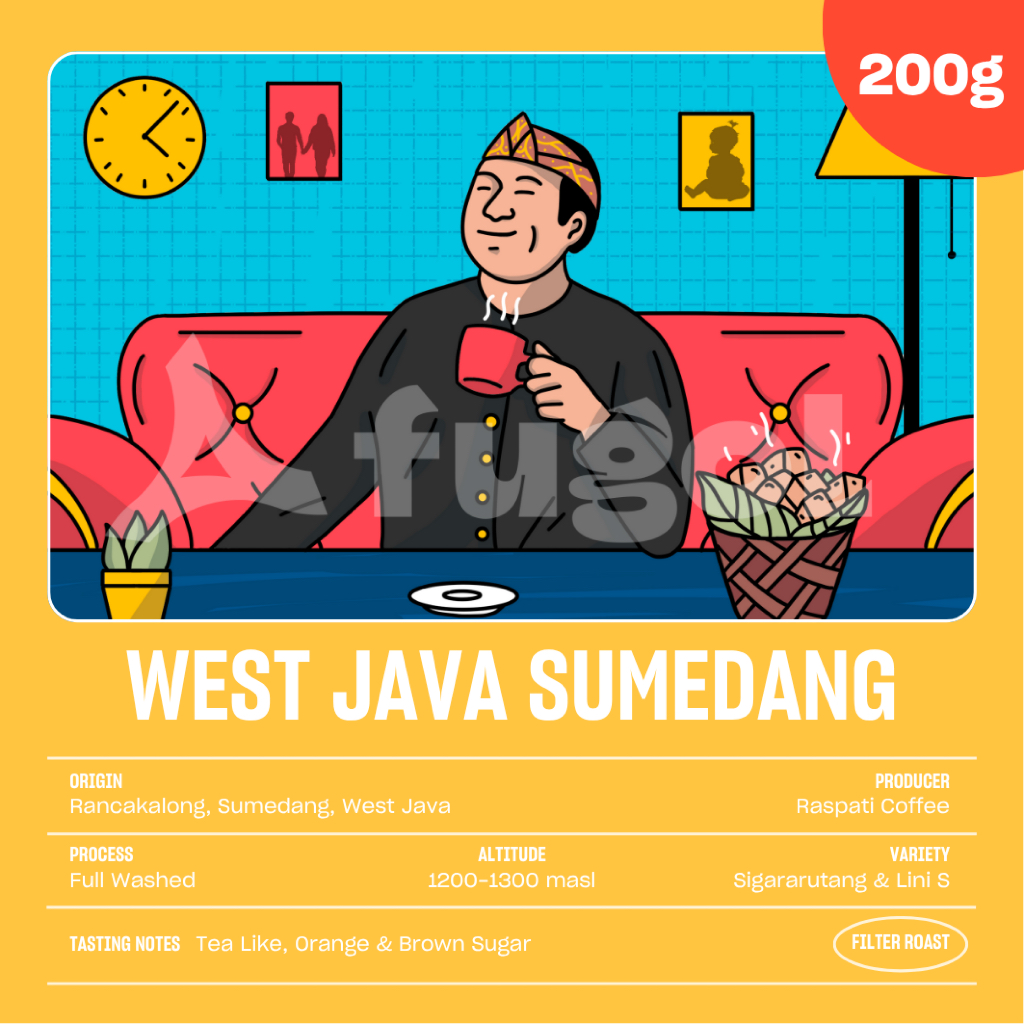 

Biji Kopi Arabika West Java Sumedang (200 gram) Single Origin Specialty Coffee Beans