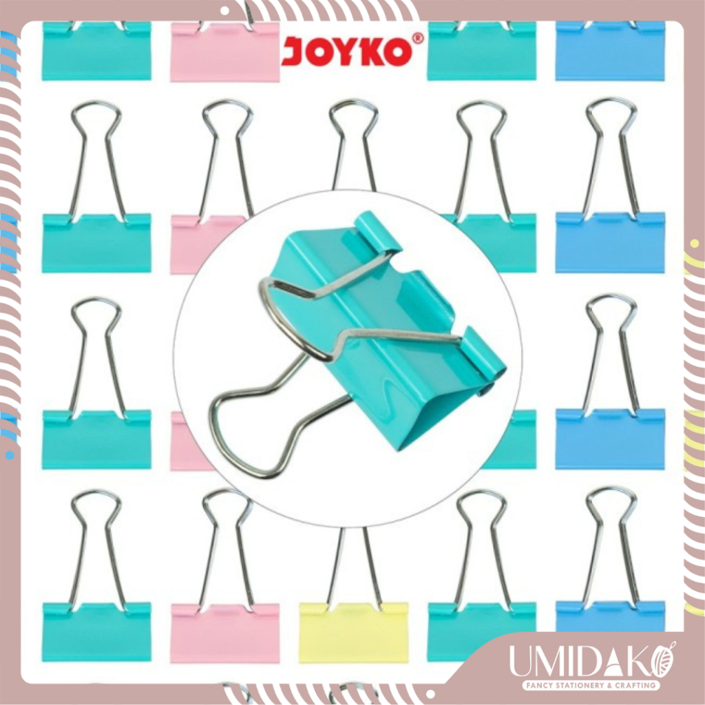 

[UMIDAKO] BINDER CLIP PASTEL | BINDER CLIP | KLIP KERTAS PASTEL | KLIP KERTAS KECIL JOYKO PASTEL