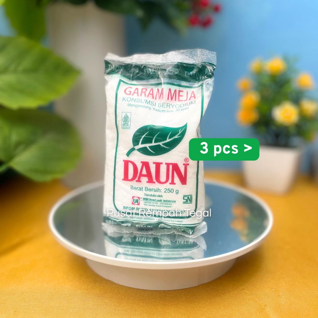 

Paket Isi 3 Garam Beryodium Garam Meja Cap Daun 250gr