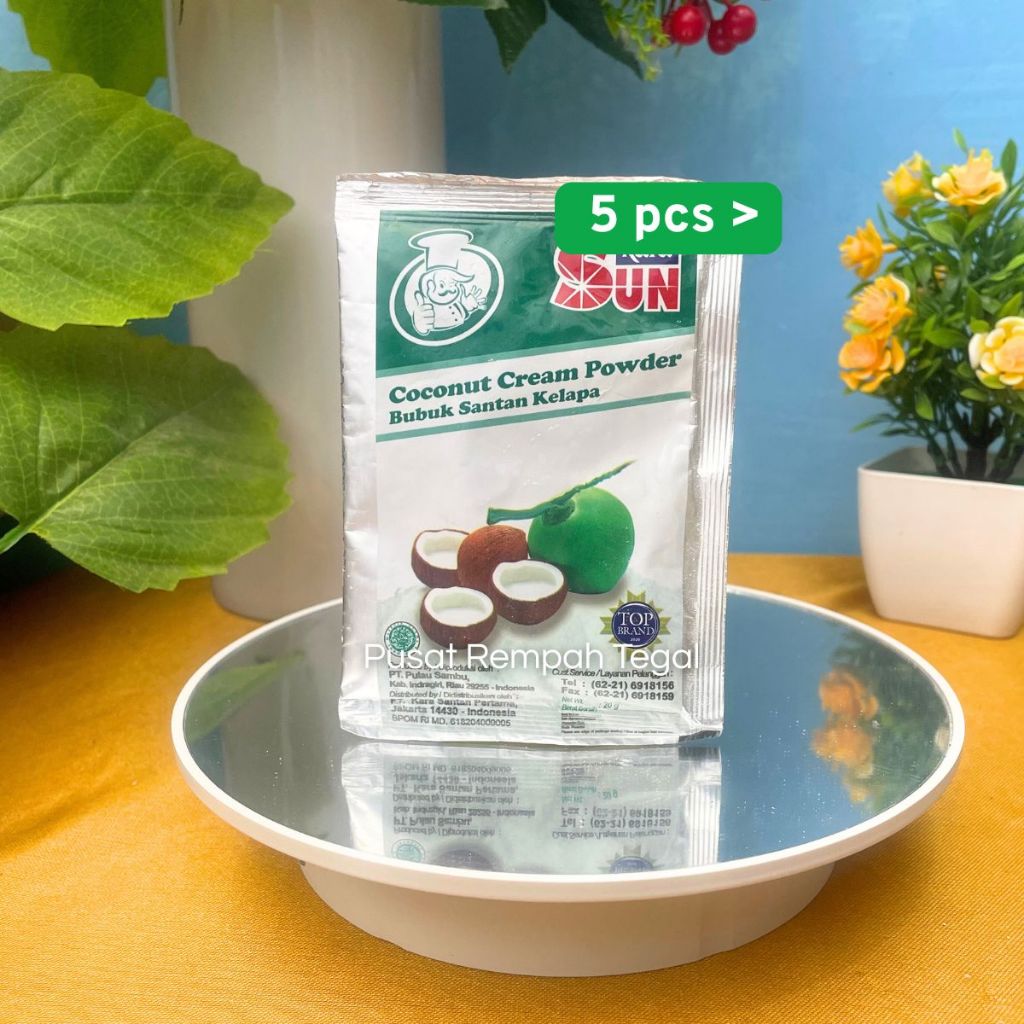 

ISI 5 | Sun Kara Bubuk Santan Kelapa Coconut Cream Powder Isi 20gr
