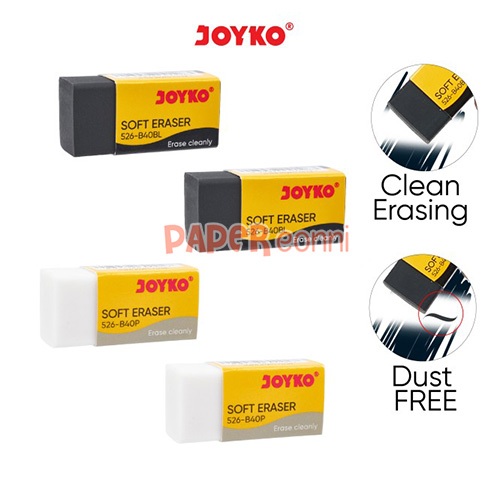 

Penghapus Joyko Soft Eraser kecil 526-B40BL 526-B40P Super Clean Erasing Dust Free