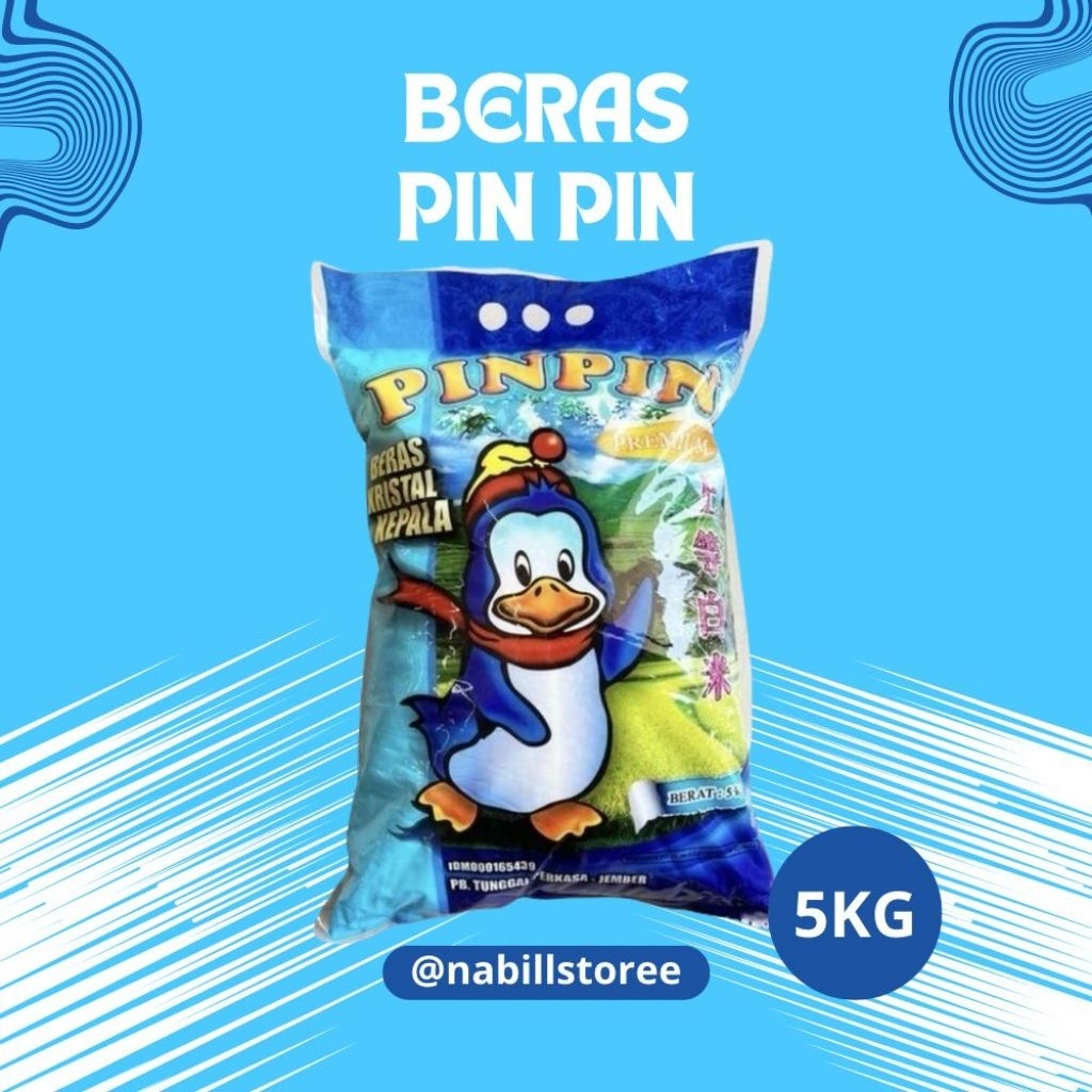 

Beras pinpin 5kg, pulen wangi dan original