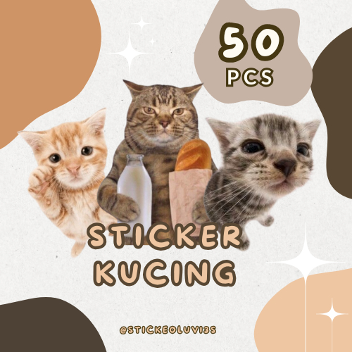 

Stiker Kucing Lucu isi 50 Pcs | Berbagai Macam Ekspresi dan Pose | Cocok Untuk Semua Usia