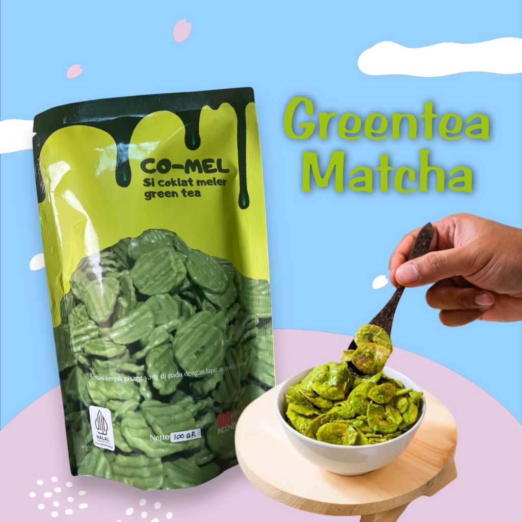 

KERIPIK PISANG COKELAT MELER GREENTEA