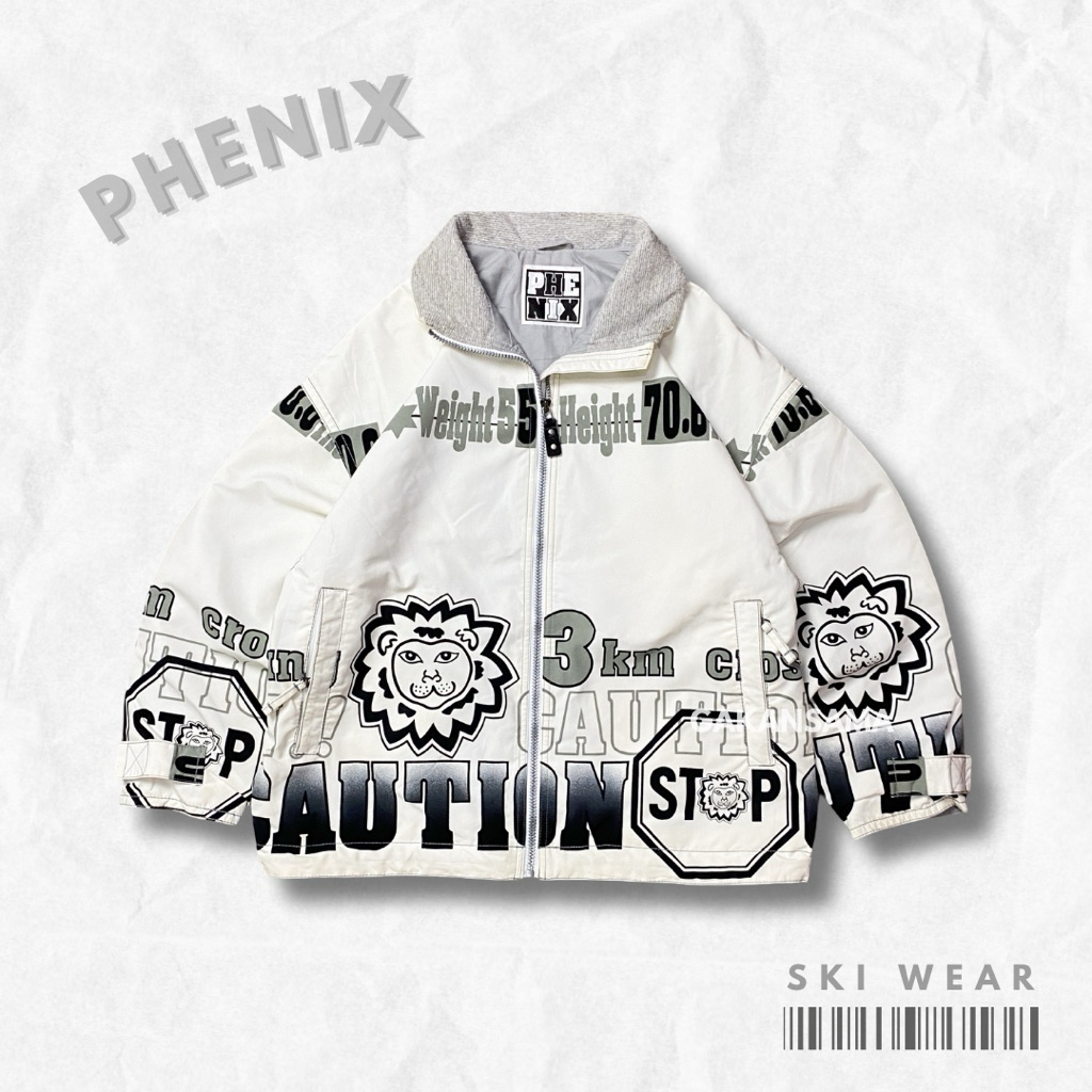 Jaket Phenix Lion Vintage Full Print