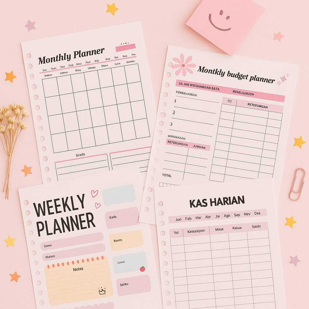 

Budget Planner A5 Loose Leaf – Planner Keuangan Bulanan Full Colour Isi 10 Lembar