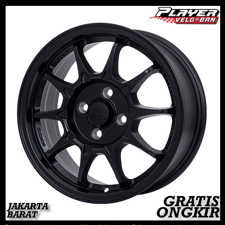 PELEK MOBIL RING15 FULL BLACK UNTUK SIGRA YARIS VIOS VELG HSR ORI BOROKO SRD R15 L6,5 PCD4X100 ET42