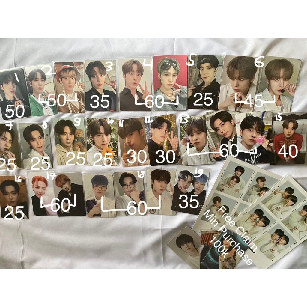 ATEEZ PHOTOCARD OFFICIAL SAN SEONGHWA YUNHO MINGI WOOYOUNG HONGJOONG YEOSANG JONGHO PC ALBUM ANCHOR 