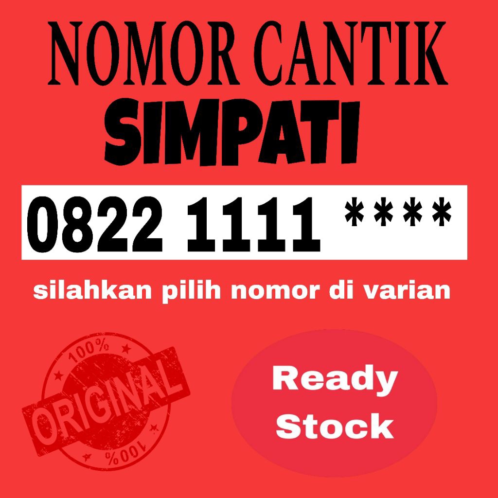 Nomor cantik telkomsel seri rapih 1111 SIMPATI