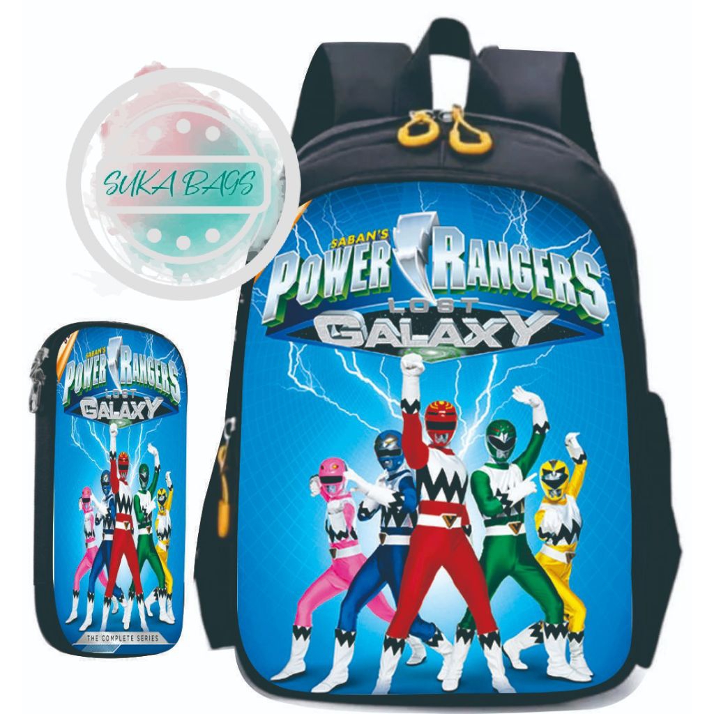 tas sekolah anak SUKA BAGS laki laki power ranger galaxy termurah bisa COD