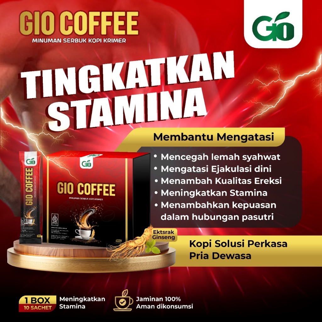 

BIO COFFEE 1 BOX ISI 10 SACHET ORIGINAL MINUMAN SERBUK KOPI, GULA DAN KRIMER