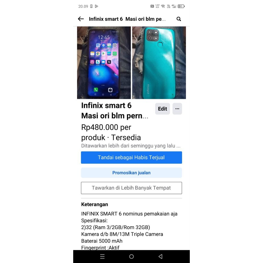 seken bagus no minus Masi ORI SMART 5