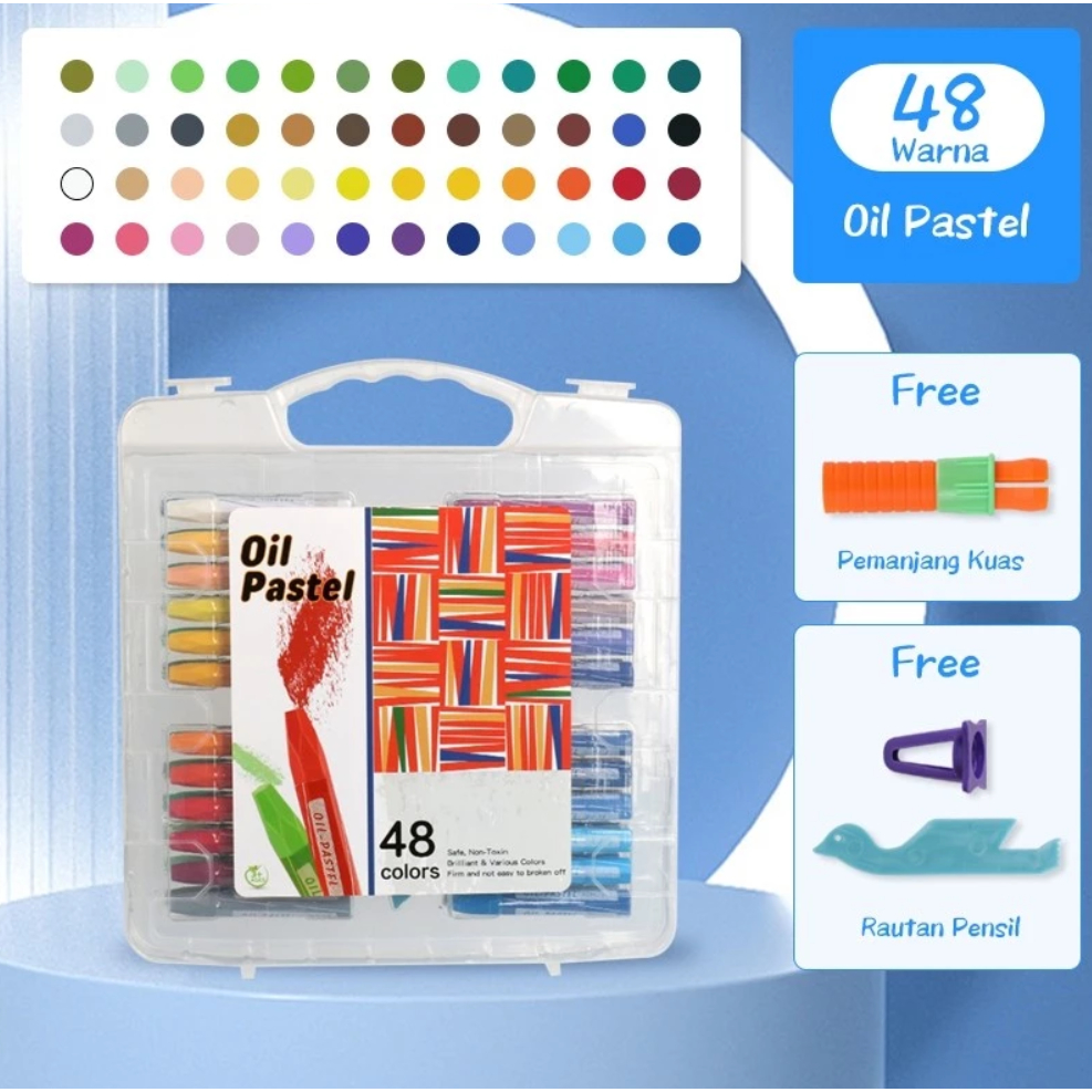 

Crayon Set Warna Lengkap Oil Pastel Perlengkapan Mewarnai Anak Sekolah Melukis