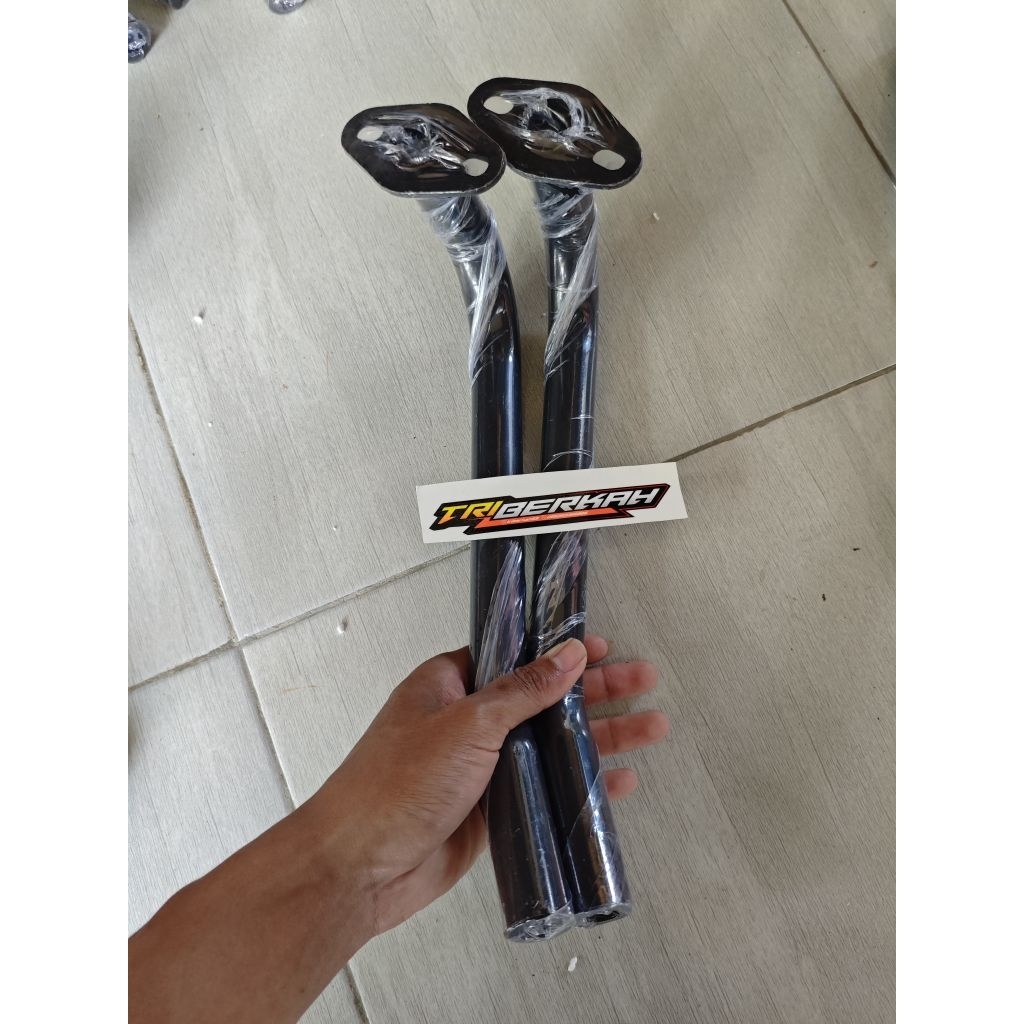 leher pala sambungan knalpot mio, mio soul karbu, fino karbu