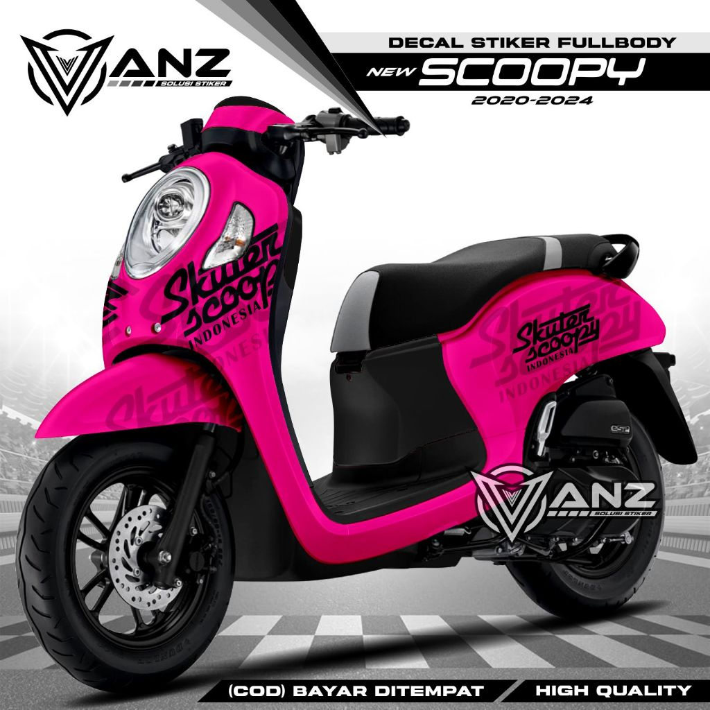 Cod Decal Sticker Honda Scoopy FI 2017 2018 2019 2020 Motip simpel