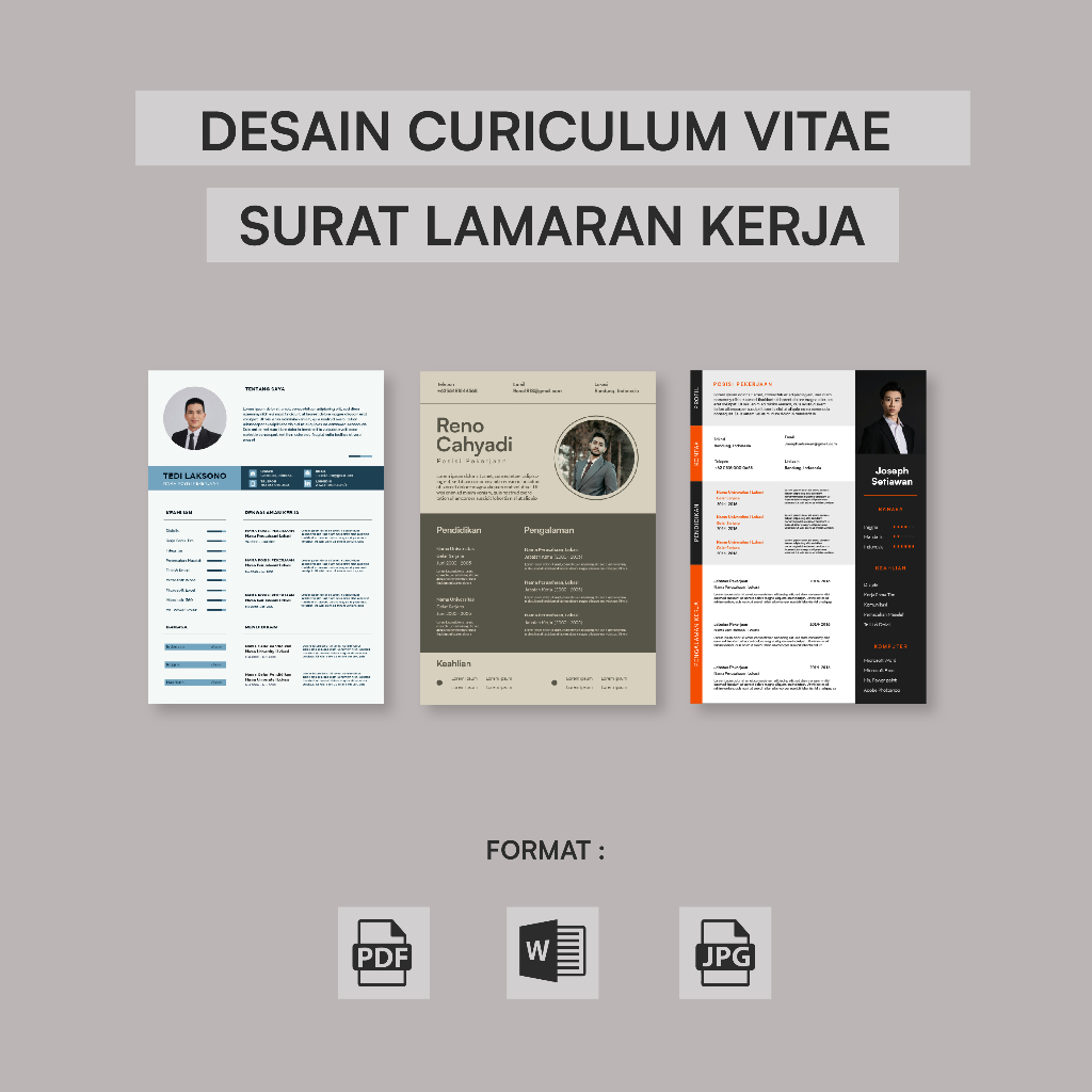 Desain Cv & Surat Lamaran Kerja