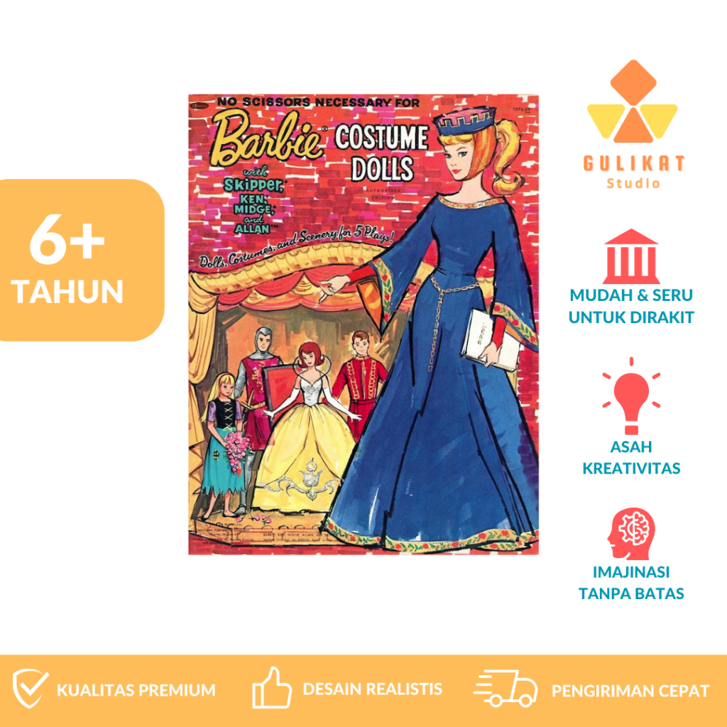 Barbie Custom Doll 1966 Vintage Paper Doll