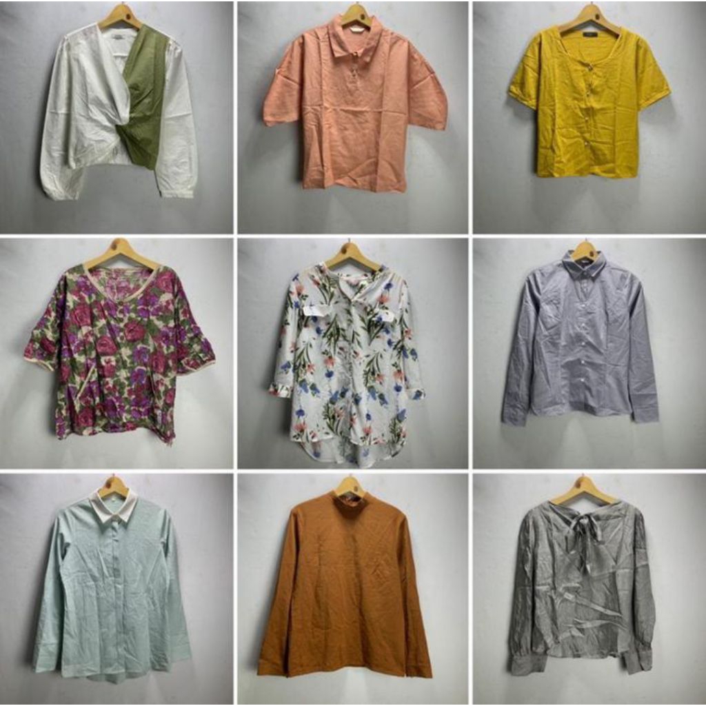 (Katalog 08) Prlvd Blouse Katun Rayon Premium Blouse Katun Wanita Blouse Katun Bolong Wanita Blouse 