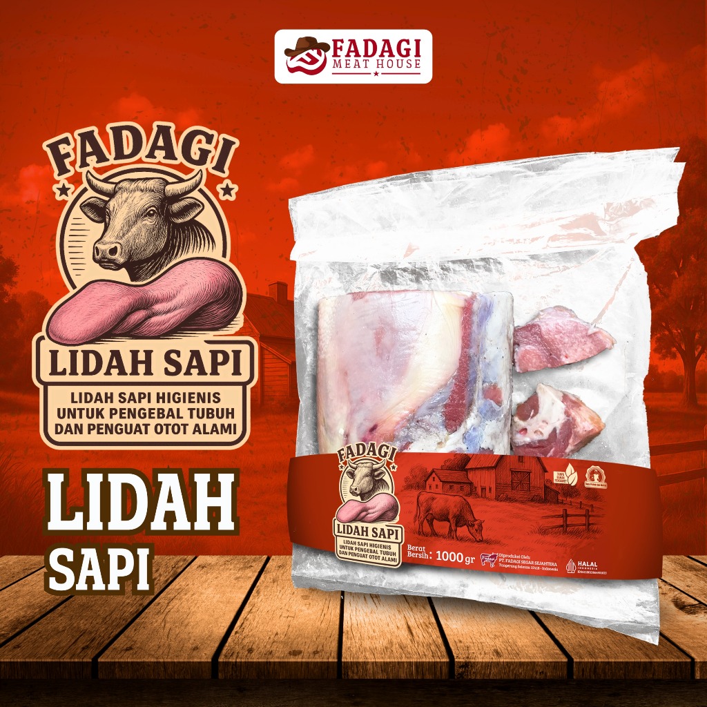 

Jual Lidah Sapi - 1000 gr & 250 Gr - Fadagi Meat House - Toko Daging Tangerang Selatan