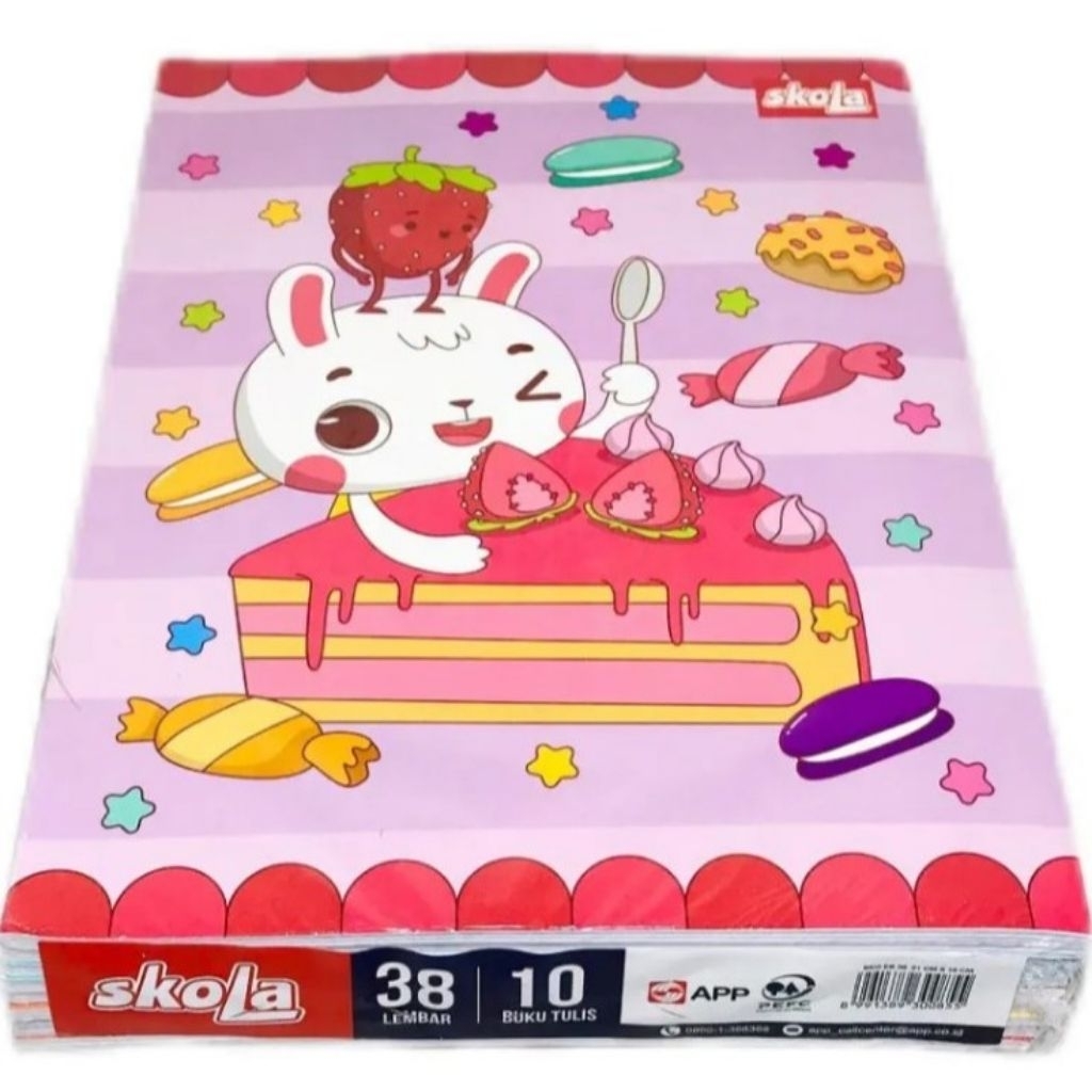 

Buku Tulis Skola 38 lembar 1 Pack isi 10 buku BY SIDU