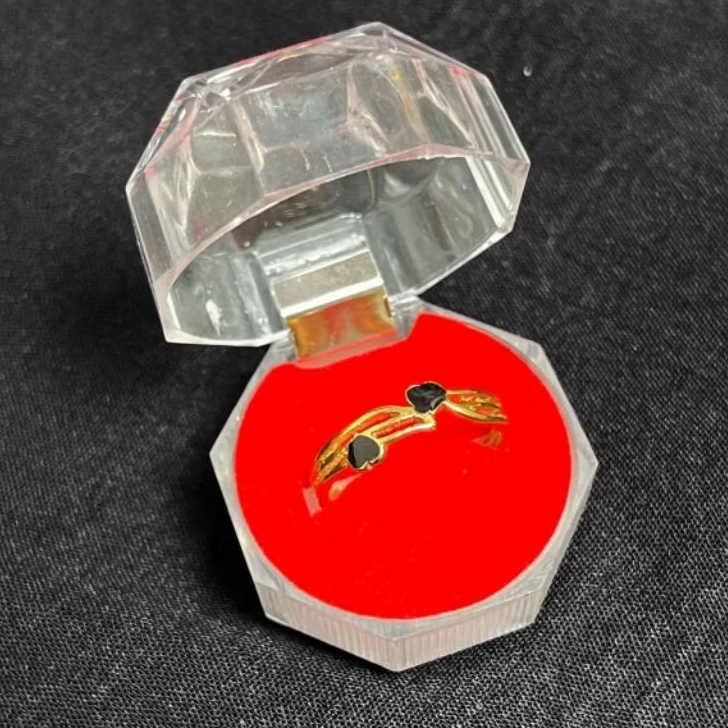COD||Cincin Titanium Gold Silver Love Terbaru // Cincin Wanita Elegant
