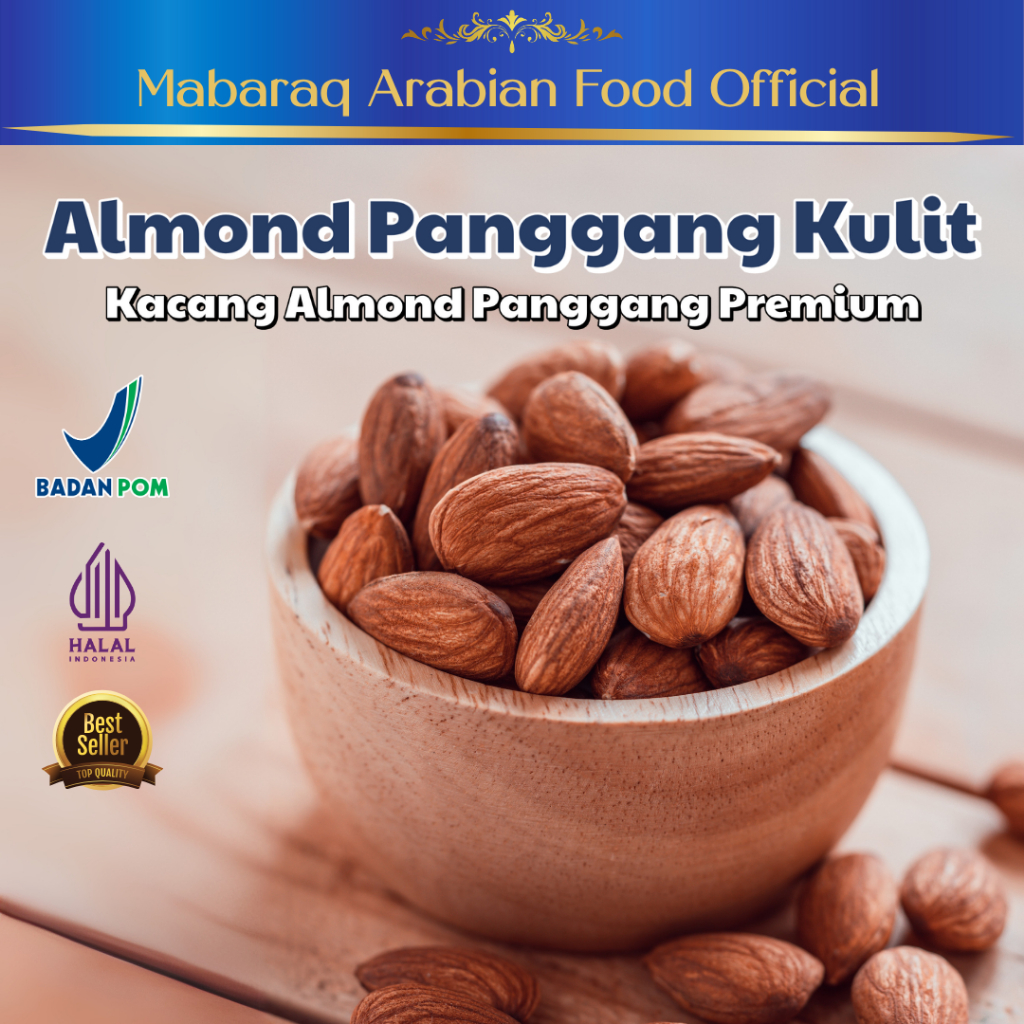

Kacang Almond Kulit 1Kg Kacang Almond Panggang Rasa Susu Kacang Almond Oven Buttermilk