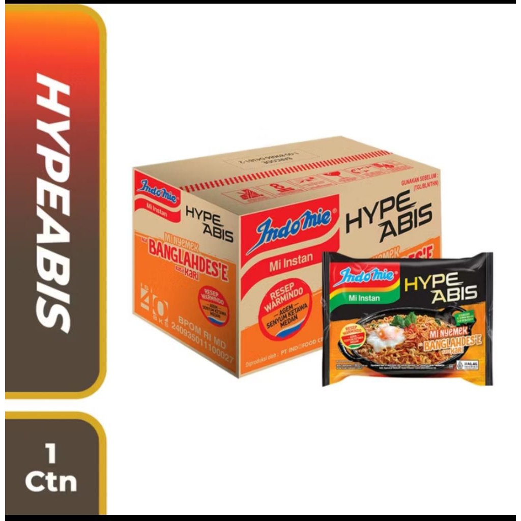 

Indomie mie nyemek bangladesh'e rasa kari karton