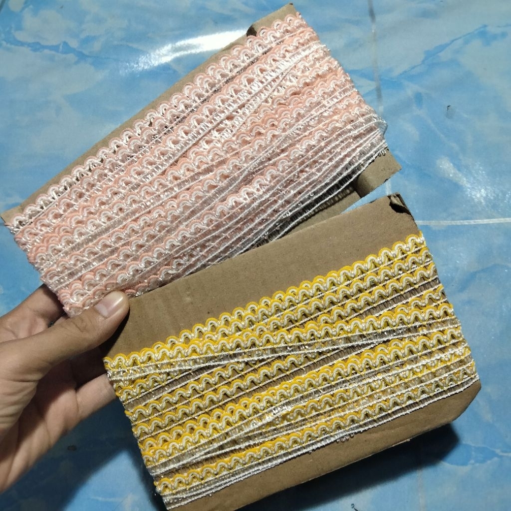 Renda Rajut / Renda Bordir / Renda Asah Per Meter