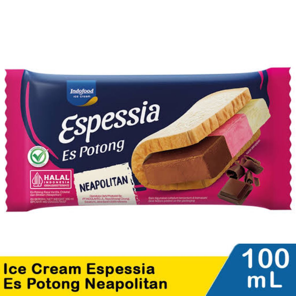 

Ice Cream Espessia es potong neopolitan