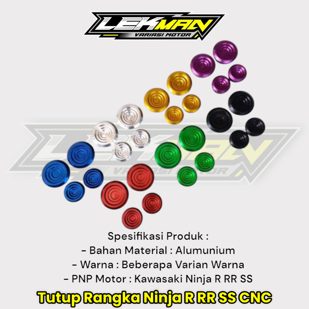 Tutup Rangka Ninja R Tutup Rangka Ninja RR SS Bahan CNC Isi Satu Set 4 Biji
