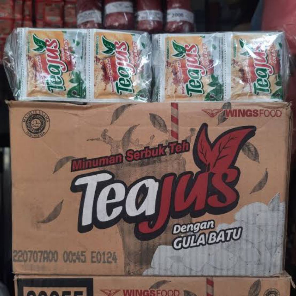 

tea jus gula batu 1 dus isi 36 renceng