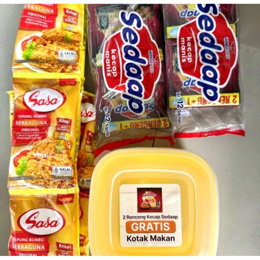 

❤️ZAHRAZA642❤️ PAKET LENGKAP BUMBU DAPUR (12 kecap, 18 kaldu sedab, 10 tepung sasa) dapat 3 item extra promo hemat