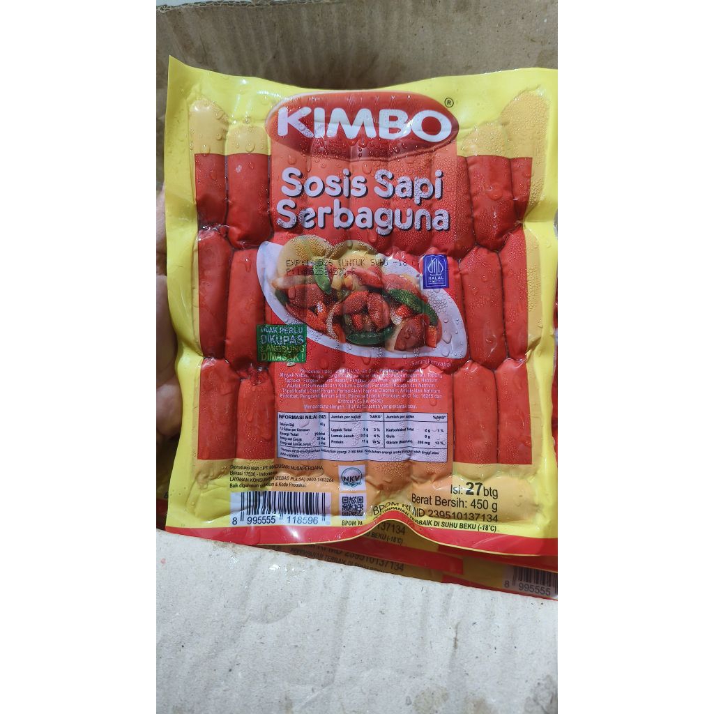 

SOSIS KIMBO COCKTAIL MERAH 450GR