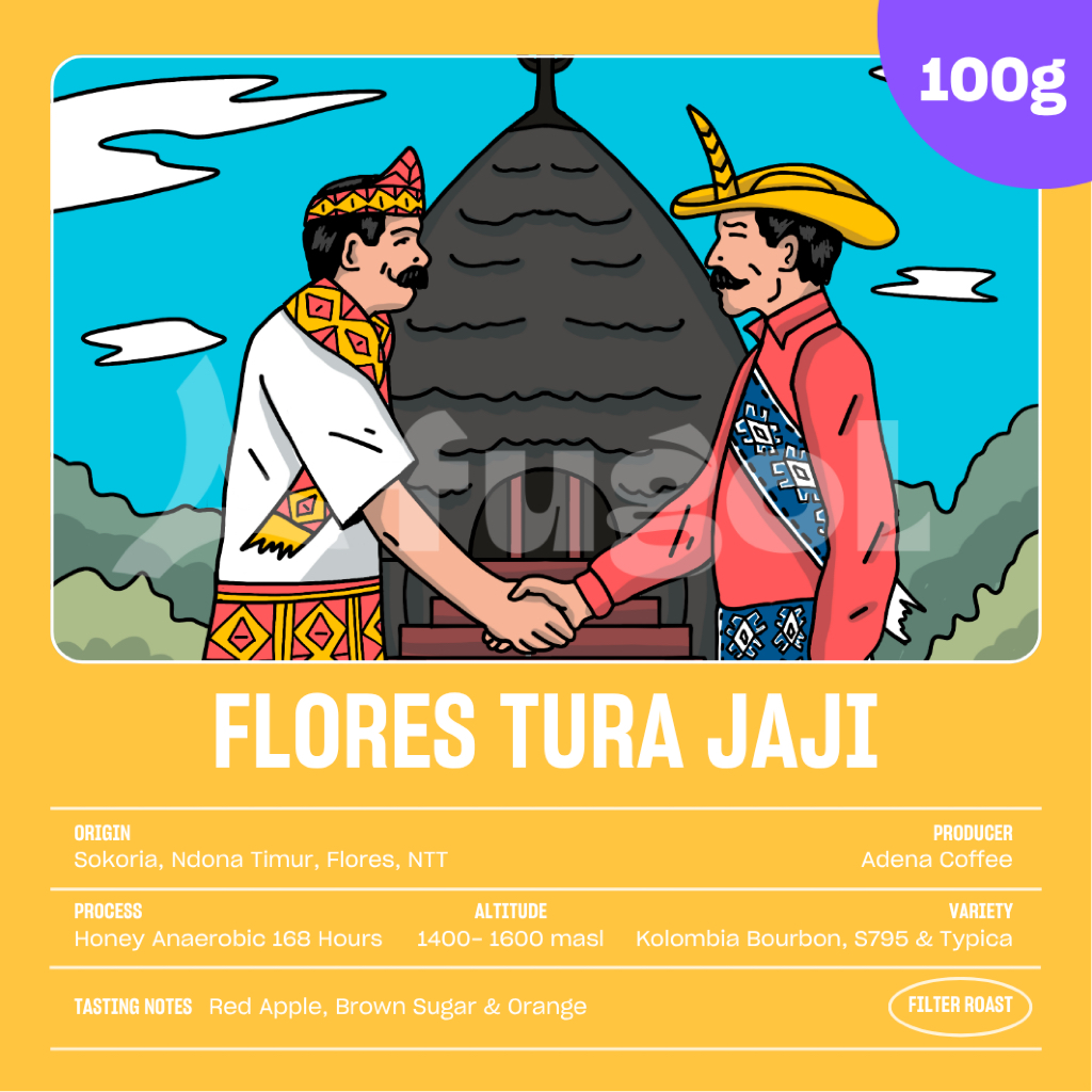 

Biji Kopi Arabica Flores Tura Jaji ( 100gr ) Specialty Single Origin