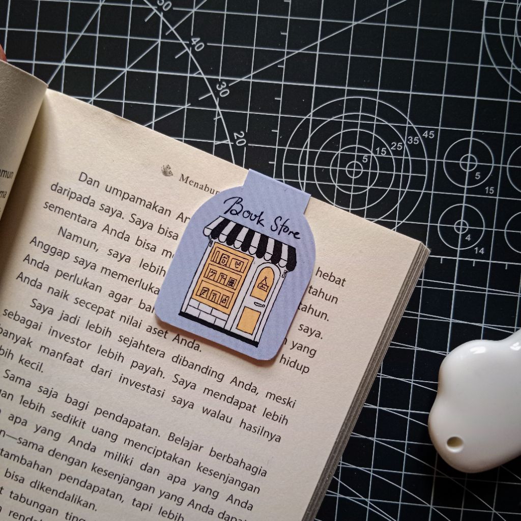 

Magnetic bookmark book store/pembatas buku magnet handmade