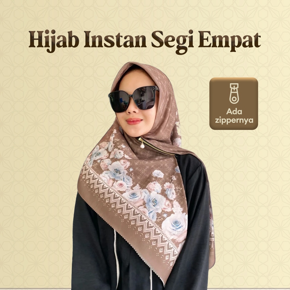 Gudang Pabrik Hijab Murah - Jilbab Instan | Hijab Voal Segi Empat Motif Lasercut - Jilbab Segi Empat