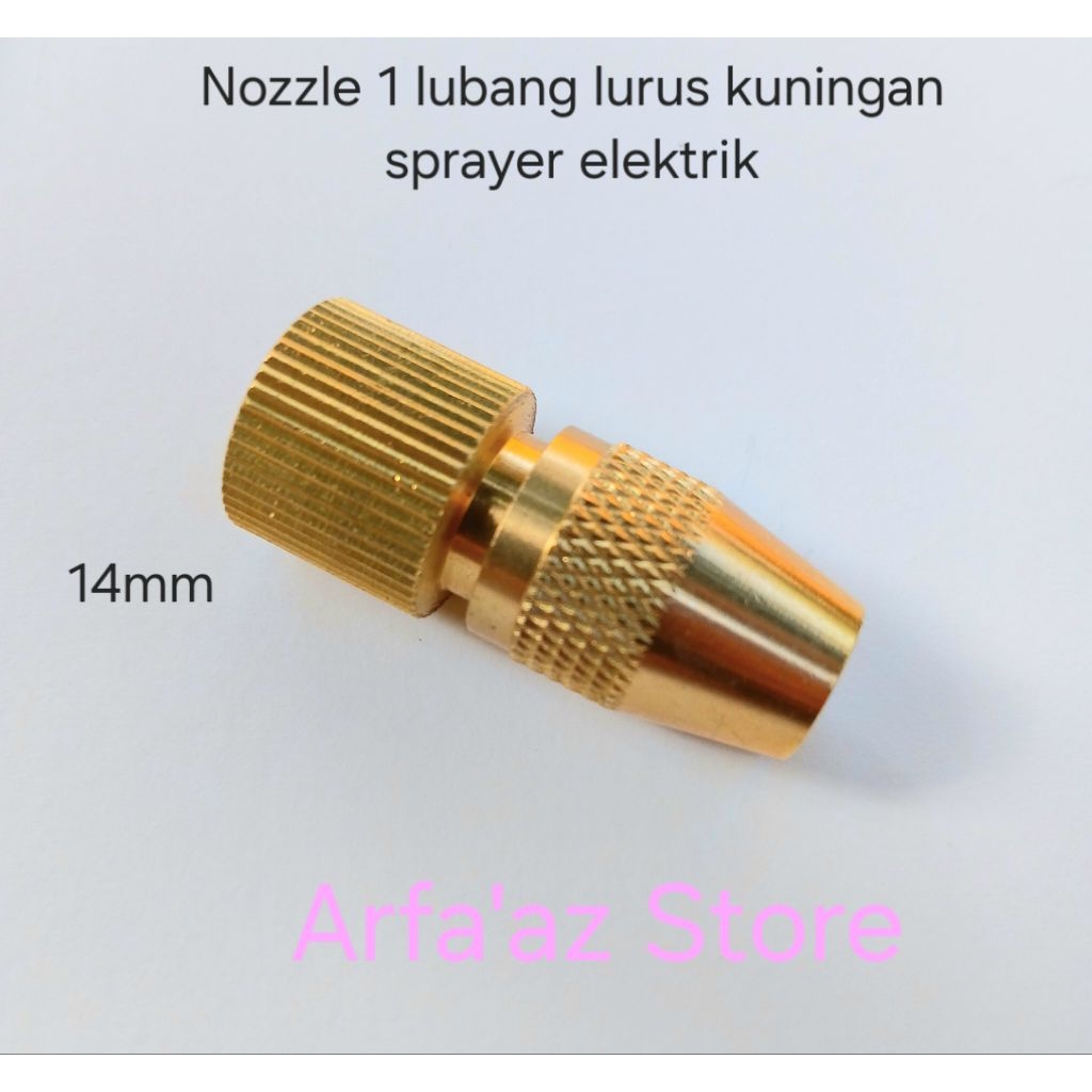 Nozzle 1 lubang lurus kuningan elektrik  spuyer sprayer semprot